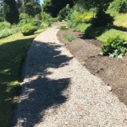 Pose de gravier blanc pour allée-chemin Audincourt